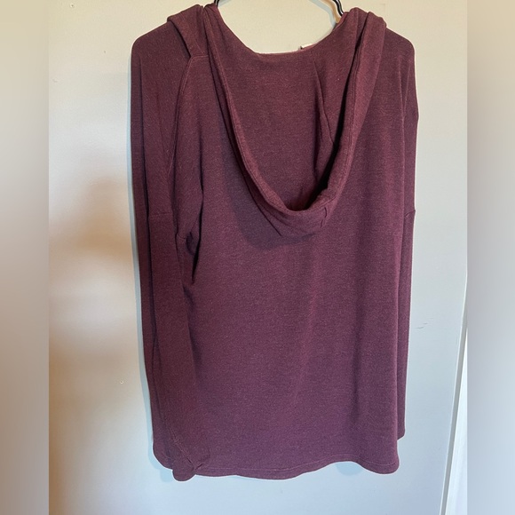 Athleta Draped Front Hooded Sweatshirt Size XS - Picture 5 of 7
